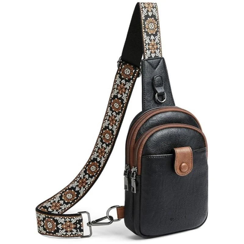 

New Arrival Women's Leather Waist and Chest Bag with Crossbody Strap for Fashion