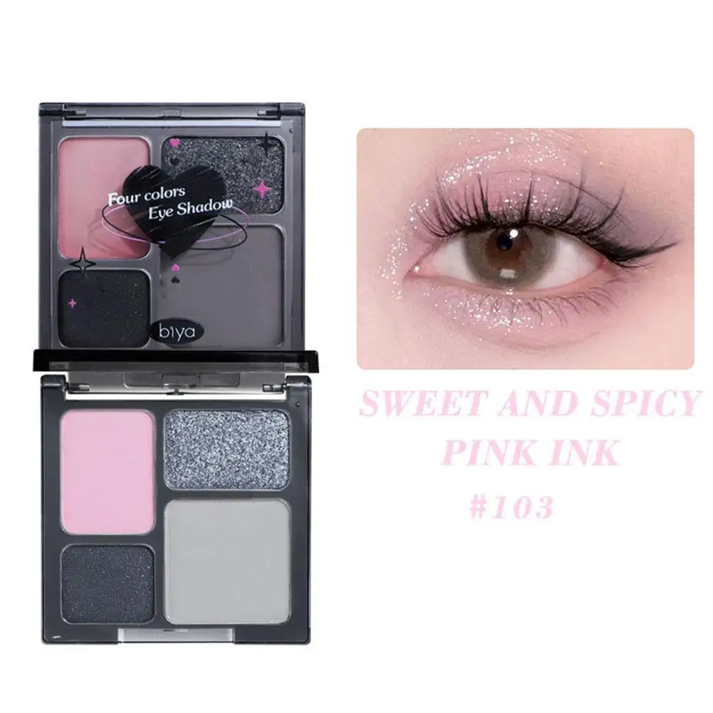 Блестящие матовые тени для век синие фиолетовые дымчатые макияж глаз панк