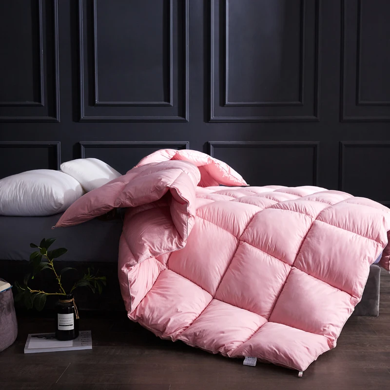 

SF Very Warm Winter Blanket Comforter Filler Pure Color Winter Quilt Duvet 1.5~3kg Weigte King Queen Twin Size Down Quilt Duvet