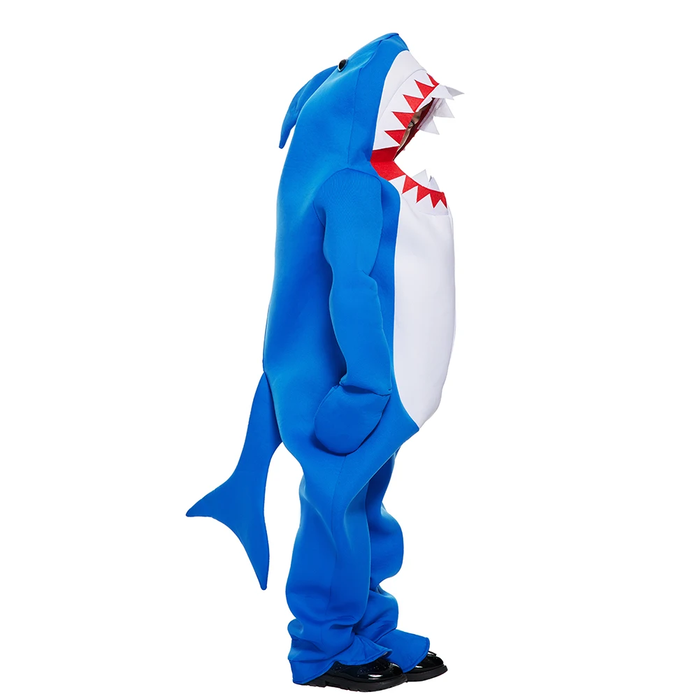 Смешная сумка для косплея Акулья ластика реквизит комбинезон с акулами костюм на