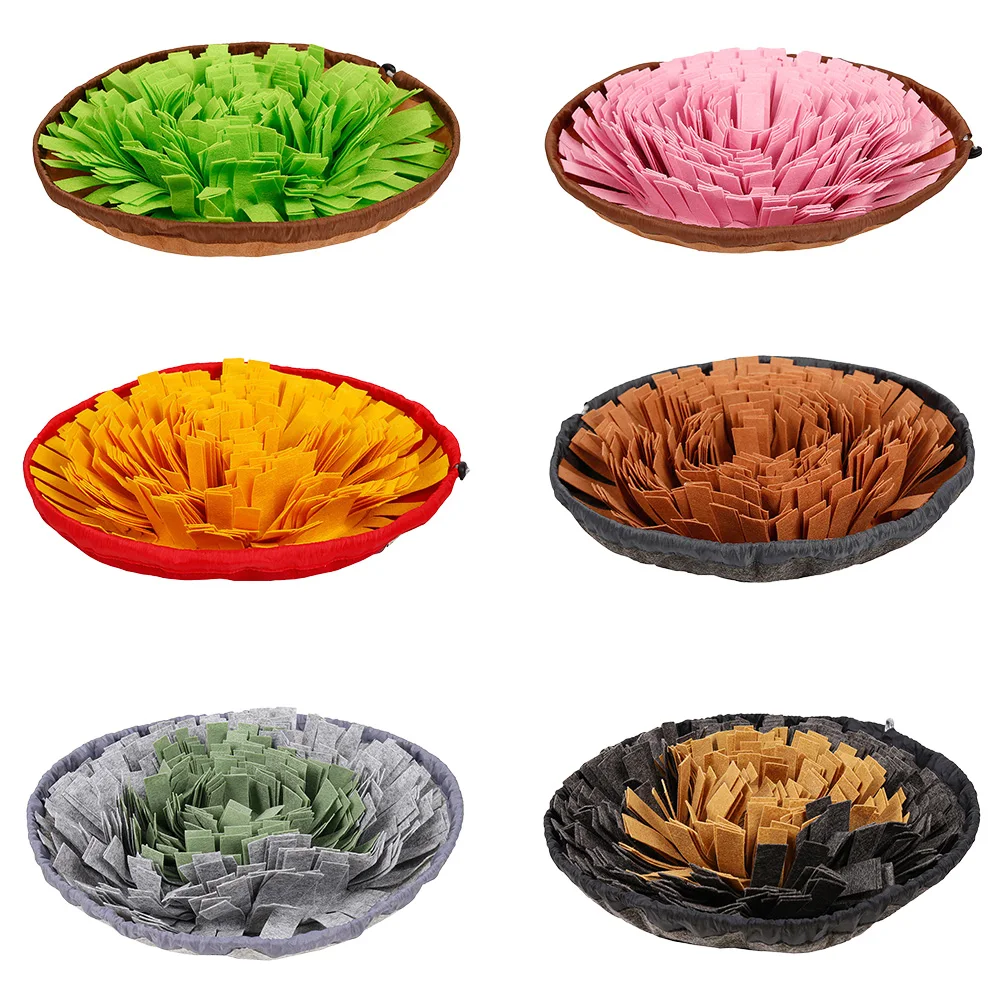 

Dog Nosework Pad Toys Puppy Foraging Training Pet Slow Feeder Sniffing Mat Washable Dog Sniffing Blanket Anti Slip Puppy