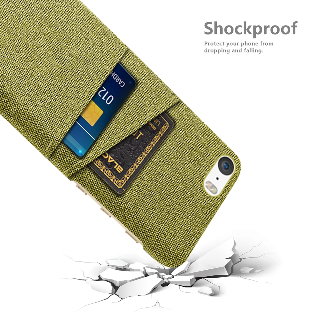 Чехол для iPhone 5s 5 SE роскошный тканевый чехол с двумя картами se 2016 5G 4 0 дюйма Funda A1453