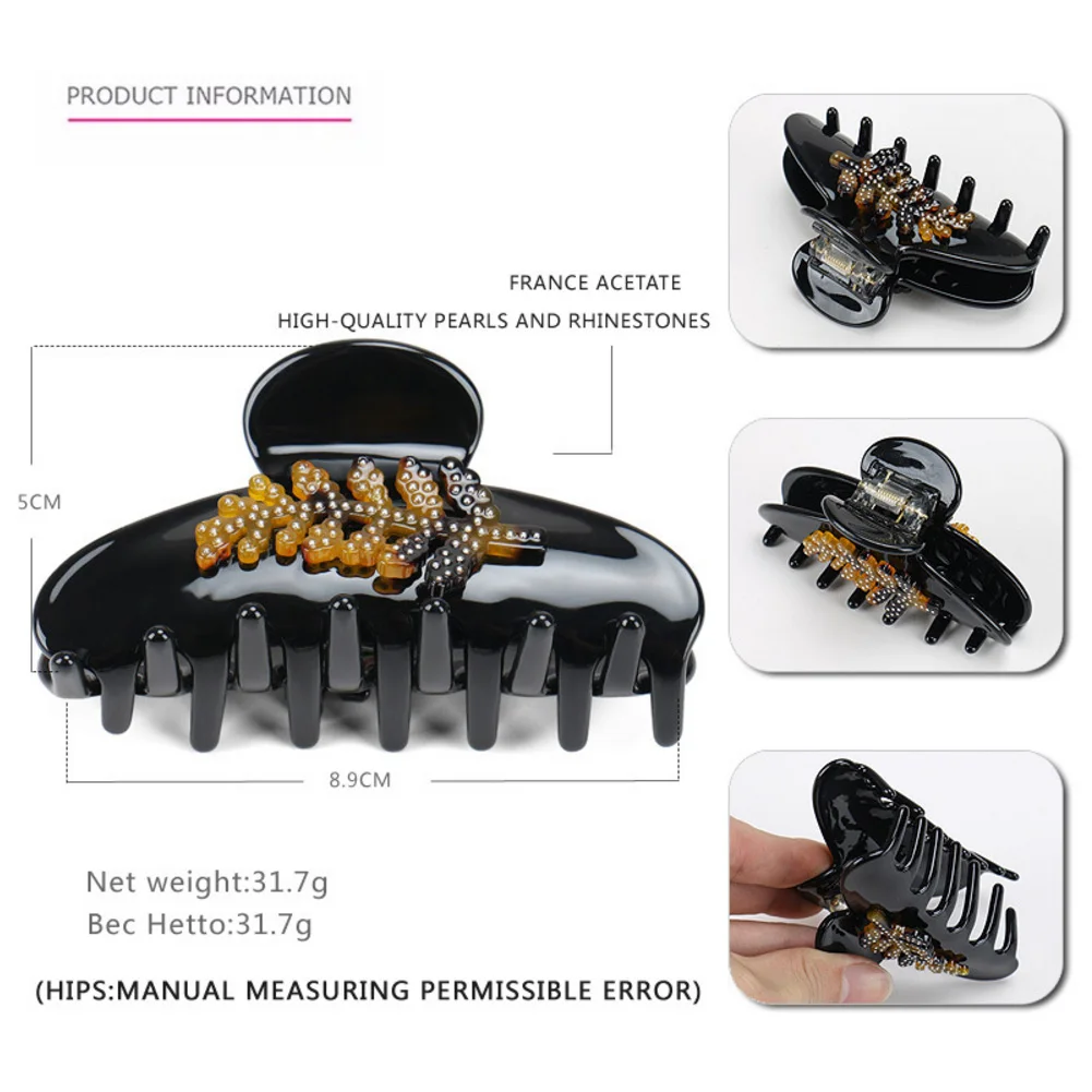 Классический снежный зажим для волос женщин и девочек ювелирные изделия ручной