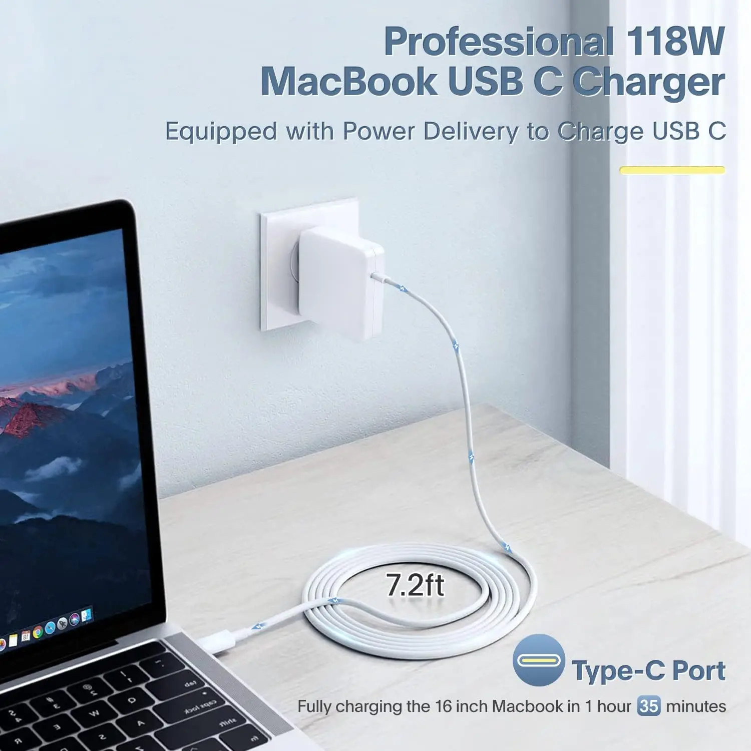 Зарядное устройство для apple Mac Book Pro30/61/67W/70W87W 96W140W USB C адаптер питания 16 15 13 дюймов New