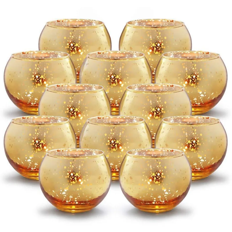 

Aromatherapy Golden yankee Candle jar making Northern Europe Candlestick Cup 12pcs Set candles cactus bougeoir kaarsen oil lamp