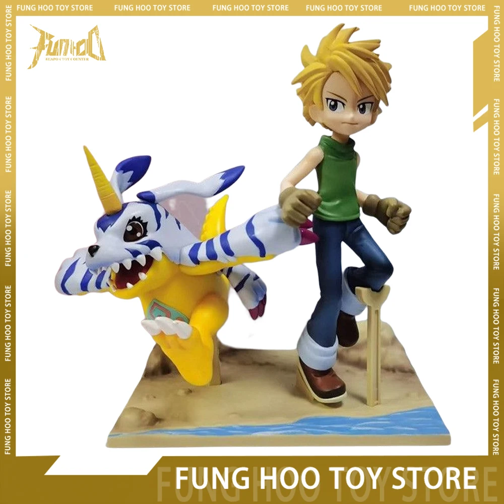 

17 см Digimon Приключения Yagami Taichi ишида Ямато Аниме Фигурка Kawaii Симпатичные статуэтки модели куклы подарок для детей на день рождения