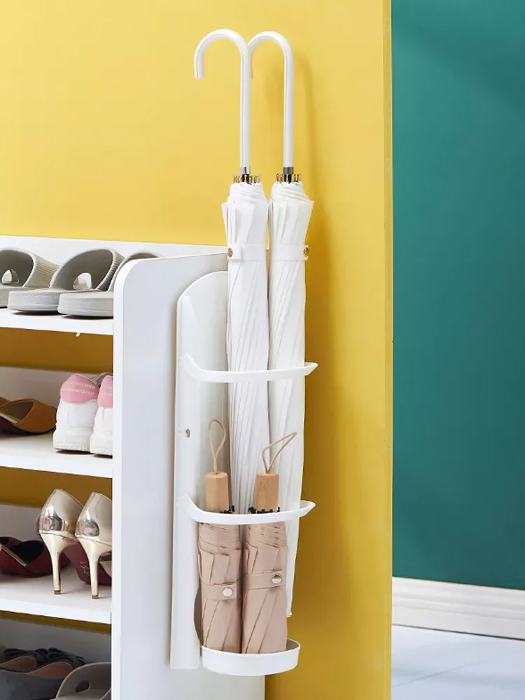 

Umbrella Storage Rack Hanging Wall Door Home Umbrella Bucket Drain Rack Creative Wall-mounted Shelf Entry Door Rain Gear Tube