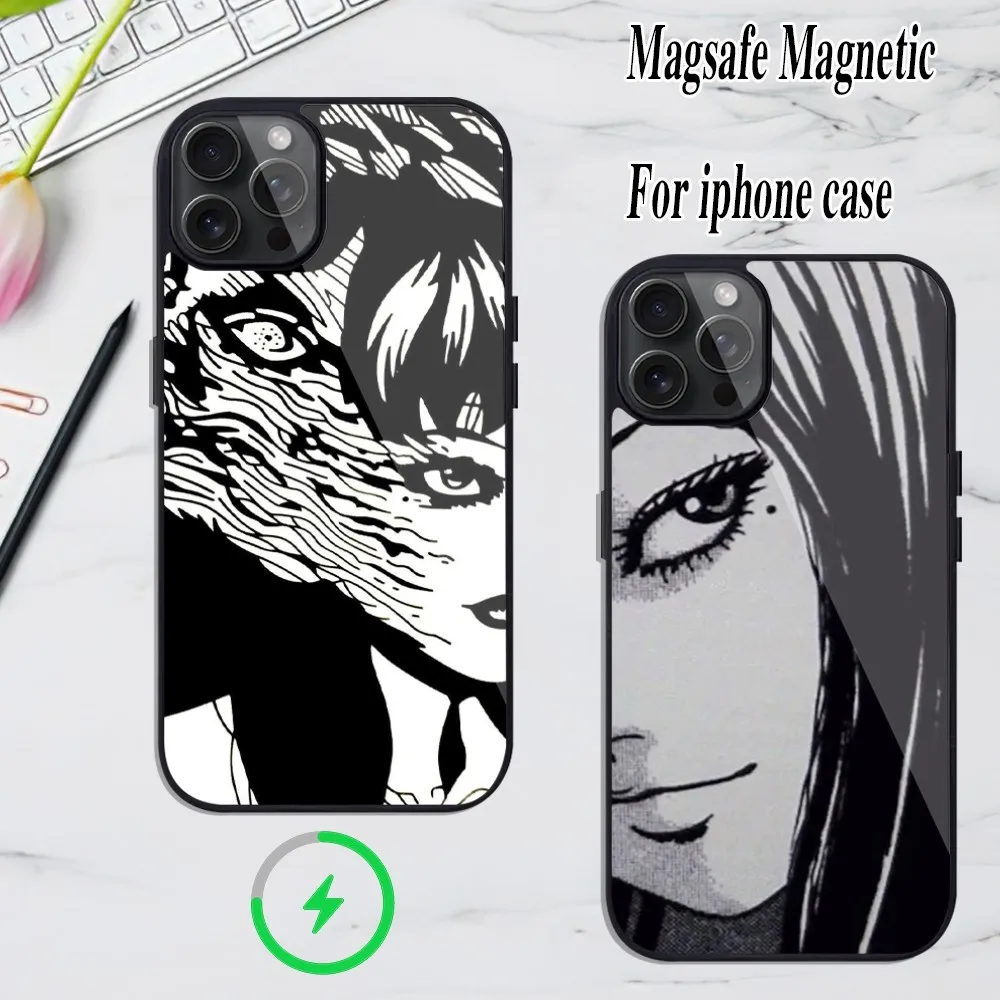 Чехол для телефона с ужасным комиксом junji ito Tomie Tees магнитный чехол iPhone Magesafe 12 13 15 11
