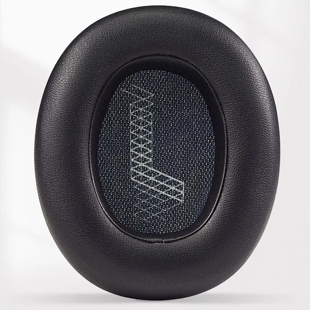 

Headphone Cushion Breathable Good Resilience Comfortable Protein Faux Leather Simple Headset Cushion for JBL LIVE 650BTNC