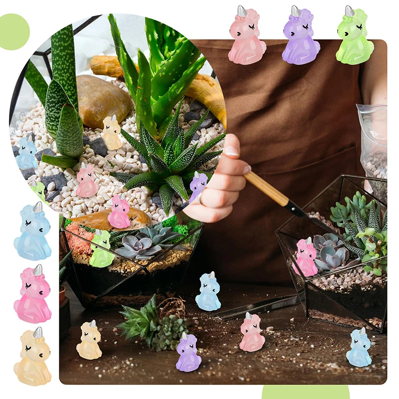 12/24/36 шт. миниатюрные светящиеся статуэтки