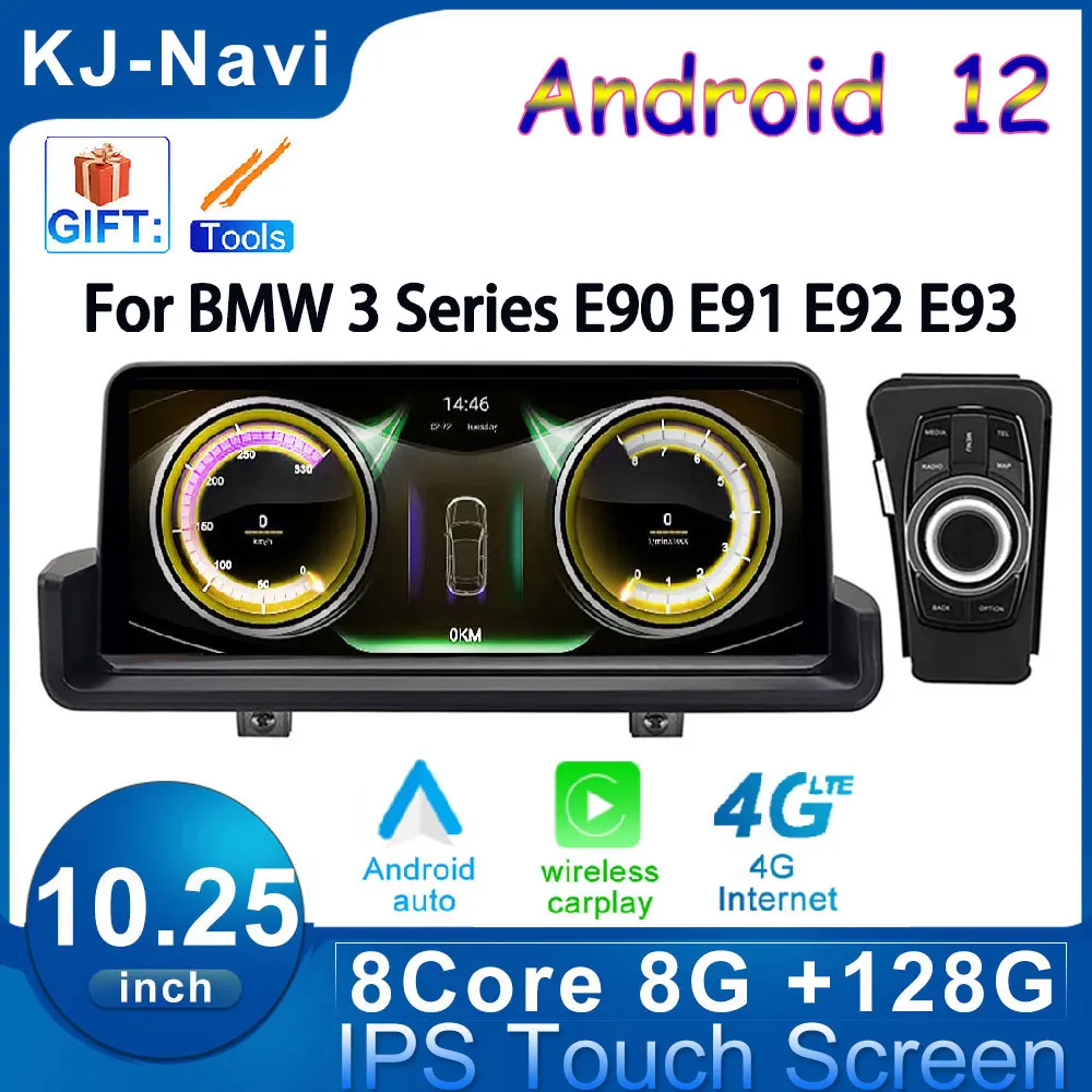 

Для BMW 3 серии E90 E91 E92 E93 2005-2012 Android 12 Стерео Радио мультимедийный плеер GPS навигация автомобильный монитор 10,25 дюйма