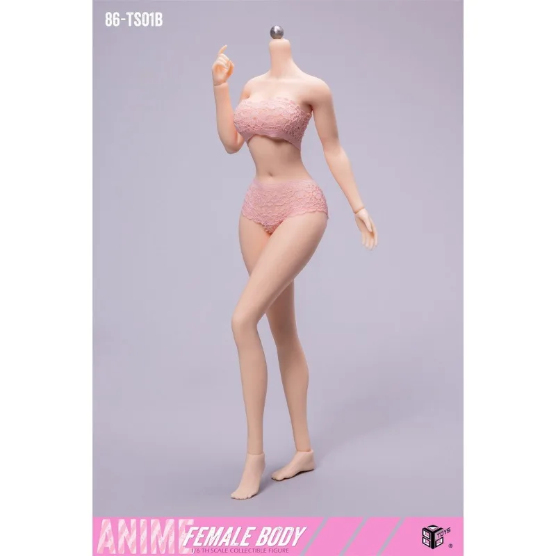 Фото 86TOYS 86-TS01-A Масштабная кукла 1/6 из платинового силикона, женское тело, версия с макияжем, ультрамягкая, с подвижными суставами, для фигурок и кукол №5