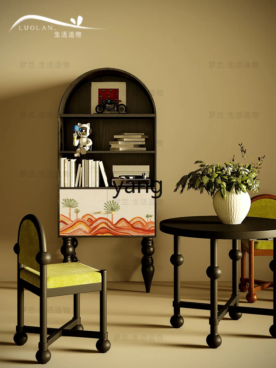 LXL в стиле пустыни книжный шкаф из твердой древесины