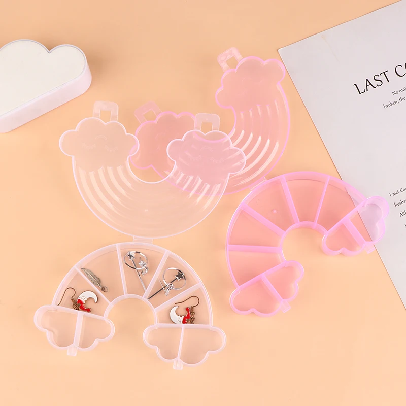 Радужная пластиковая шкатулка для хранения ювелирных изделий