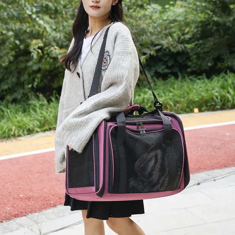 Сумка для кошек портативная сумка через плечо переноска большая вместимость