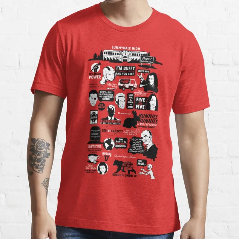 Новые цитаты из хеллмута, футболка, Хлопковая мужская футболка, униформа для девочек, модная смешная футболка на заказ для подростков, унисекс, Новинка