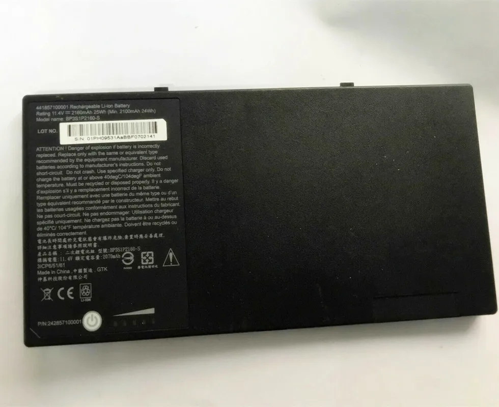 

Оригинальный аккумулятор BP3S1P2160 для ноутбука Getac F110 G8M3X2 441857100001 3ICP6/51/61 BP3S1P2160-S