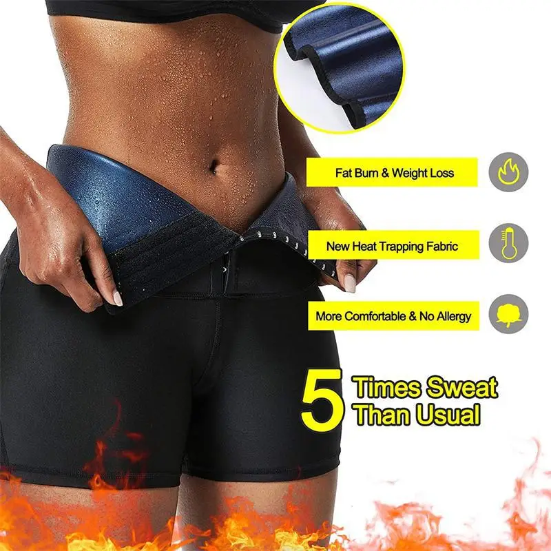 Sweat Sauna Pants Body Shaper Women Weight Loss Slimming Belly Corrective High Waist Trainer Tummy Sweat Leggings Tracksuit
