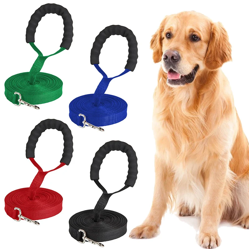 

Soft Handle Longer Dog Leash 6m Pet Nylon Leash Rope Pet Lead Belt for Dog Training Pet Accessories Correa Perro Szelki Dla Psa