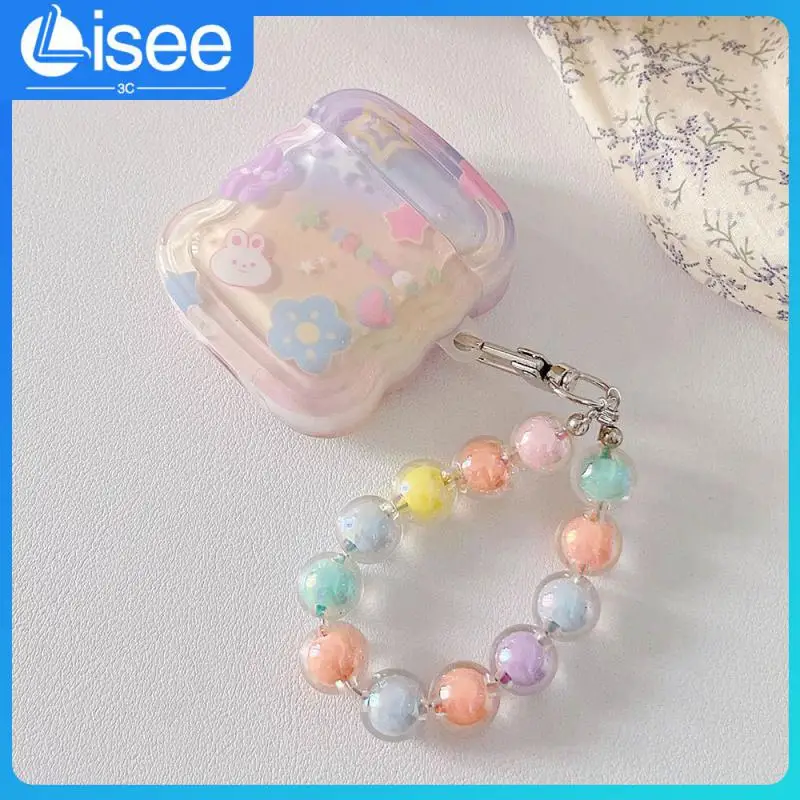 

With Hand Chain Protective Case Shockproof Protect Cute Rabbit Earphone Protective Case Headphone Shockproof Case Soft Shell