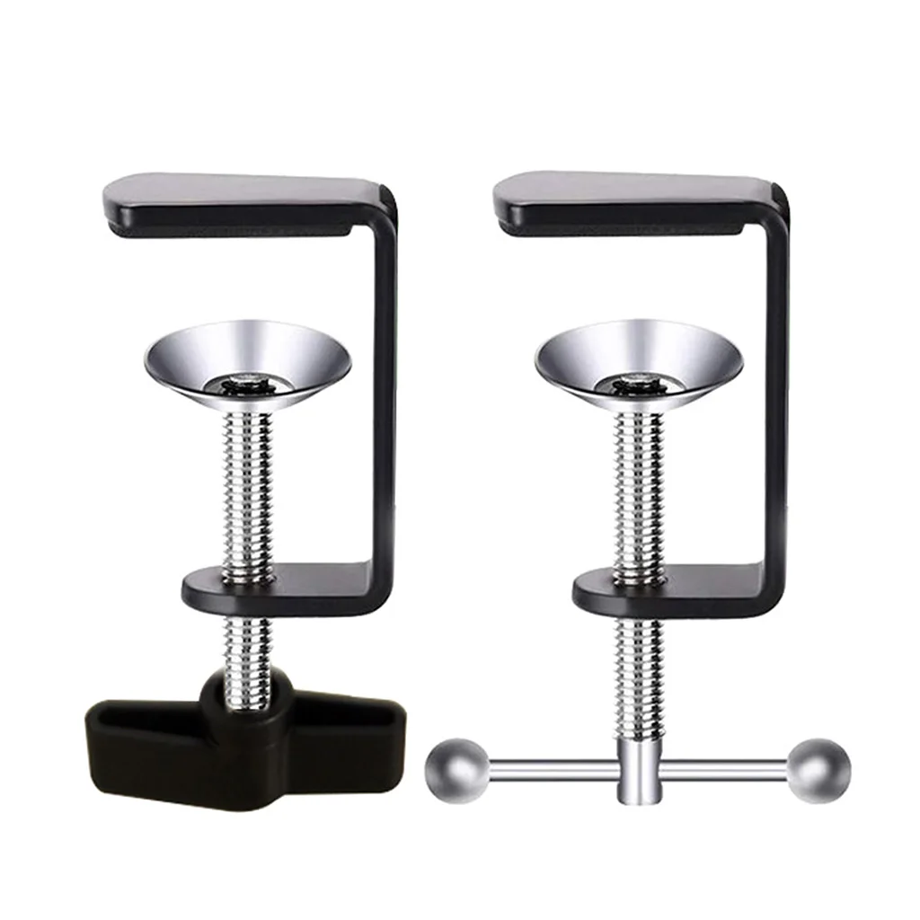 

Aluminum Alloy Replacement C-Clamp Desk Light Clamp Mount Holder Cantilever Bracket for Desktop Table Lamp Dropship