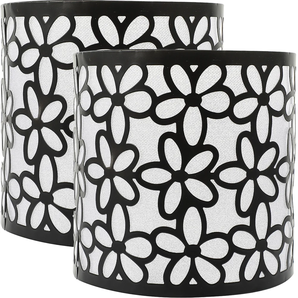 

2 Pcs Shade Accessories Lamp Replacement Light Cover Shades Floor Lamps Wall Metal Lampshade Iron Table Lights Candelabra Bulbs