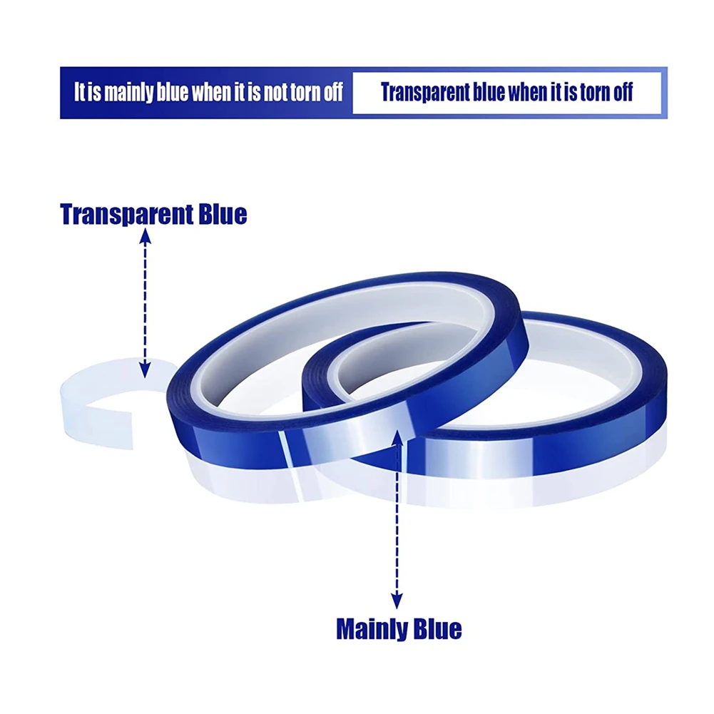 2 рулона 10 мм x 33 м (108 футов) синяя термолента теплопередающая лента для