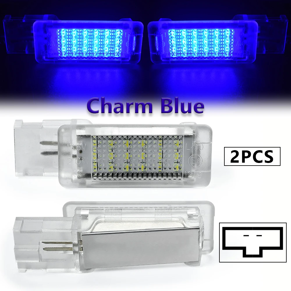 

2 шт. светодиодный светильник для ног, лампы для перчаточного ящика для багажа для VW Golf Polo Passat Tiguan Jetta Caddy UP T5 T6 Touareg Scirocco