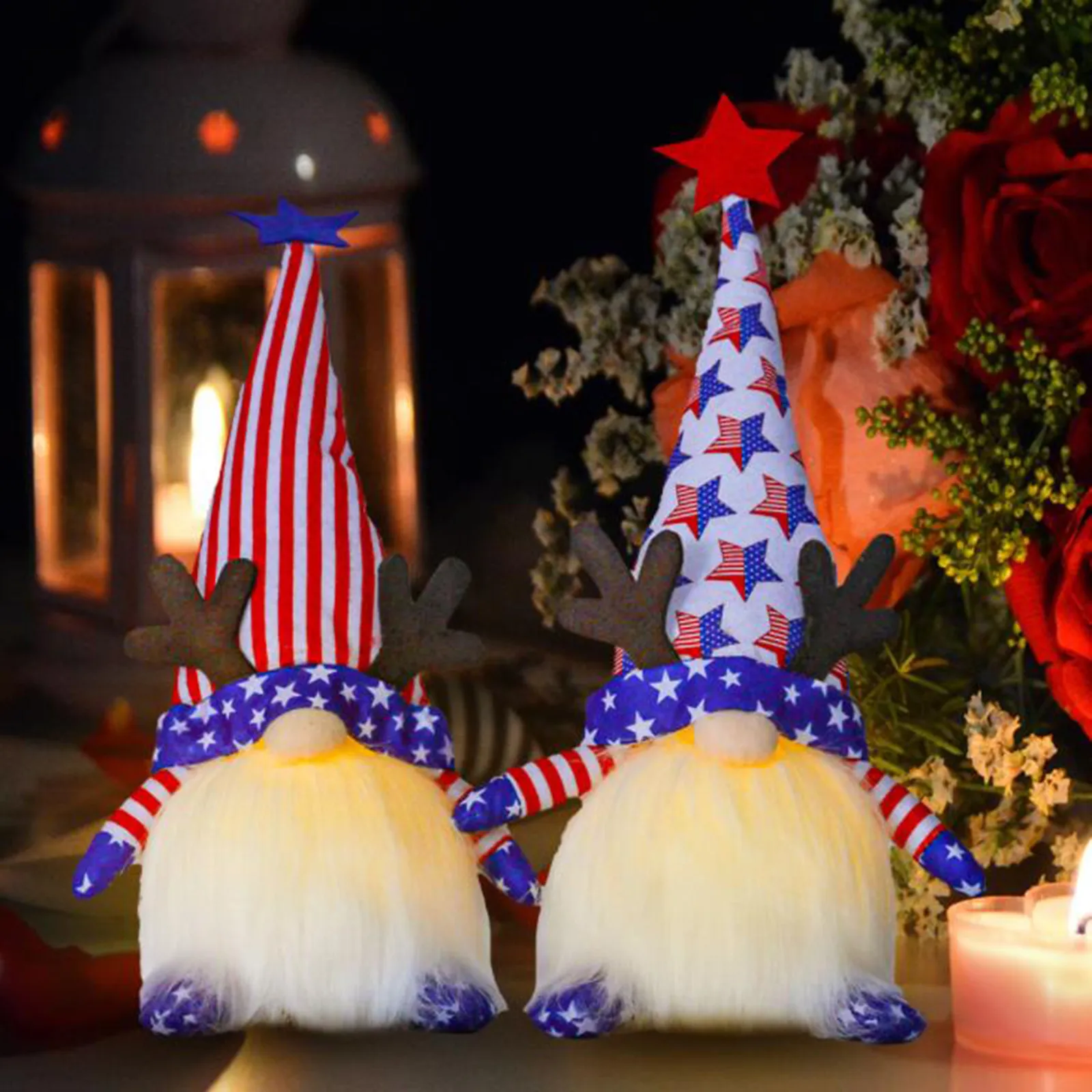 

Decoration Desktop Home Decorations Dwarf Day Doll Independence 2PC Home Decor