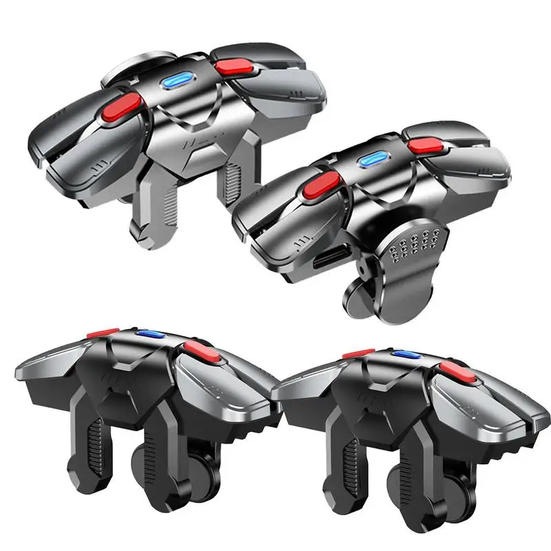 

Gamepad Trigger Mobile Controller For6 Finger SmartphoneController High Sensitivity Contacts Mobile Accessories