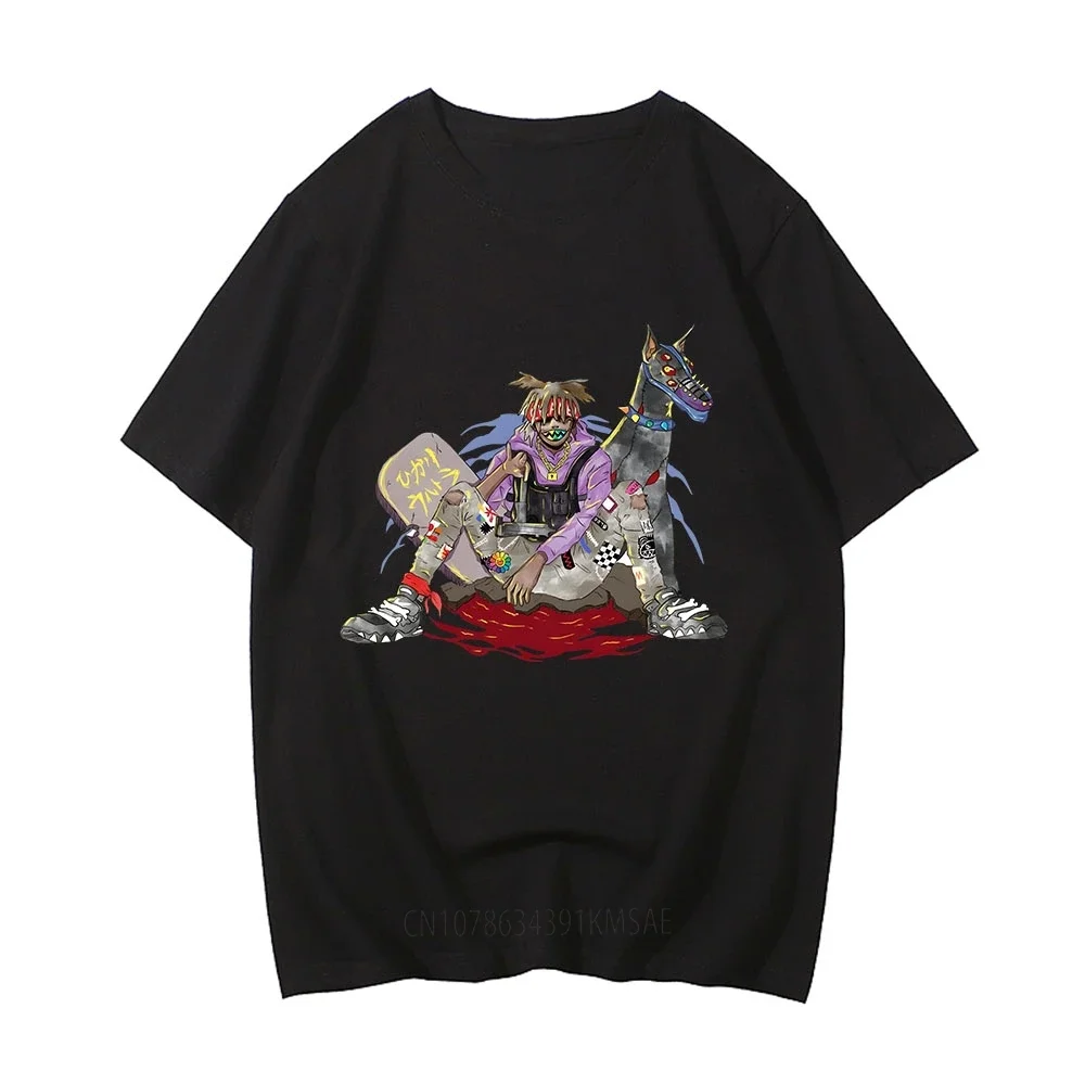 Футболка мужская хлопковая с принтом зиллаками и короткими рукавами