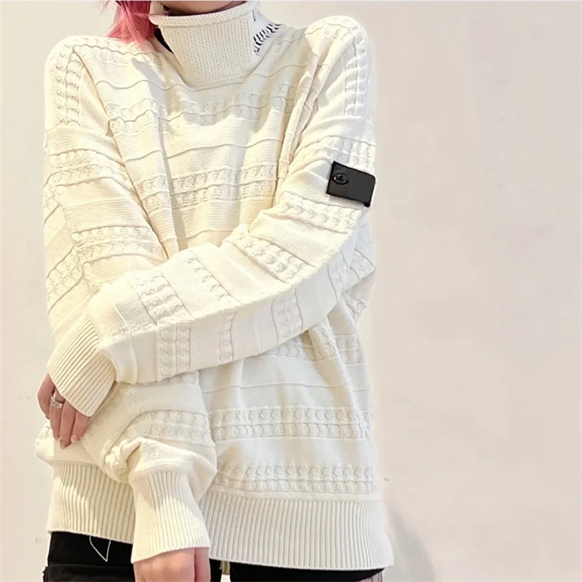 2022 New Autumn And Winter Pullovers Men's Fashion Turtleneck Male Sweaters Men Knitted Sweaters