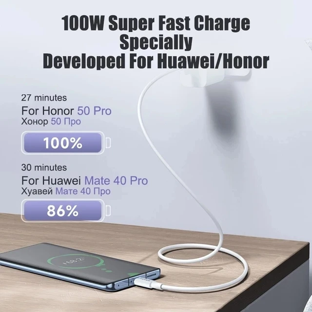 100W USB To Type C Cable Fast Charging Charger Cable For Samsung S22 S23 Ultra Xiaomi 12T Pro Redmi Note 11 Charger Accessories 6