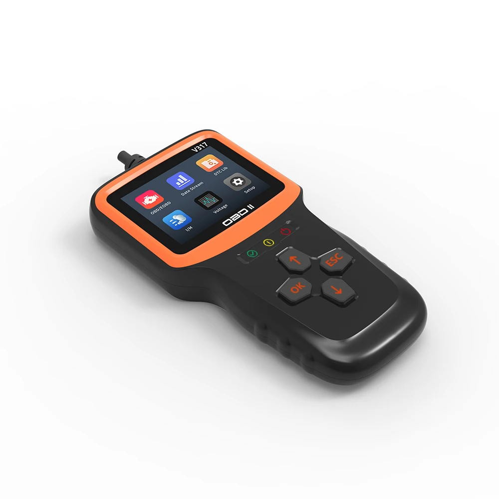 Фото Горячая Распродажа, новейший автомобильный сканер OBD2 V317, считыватель автомобильных кодов с цветным дисплеем, OBDII, диагностические инструменты для автомобилей для всех автомобилей №2