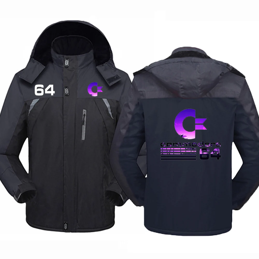 

2022 Commodore 64 Men's C64 SID Amiga Retro 8-bit Winter Thick Keep Warmer Coats Cotton Padded Overcoats Windbreaker Jackets