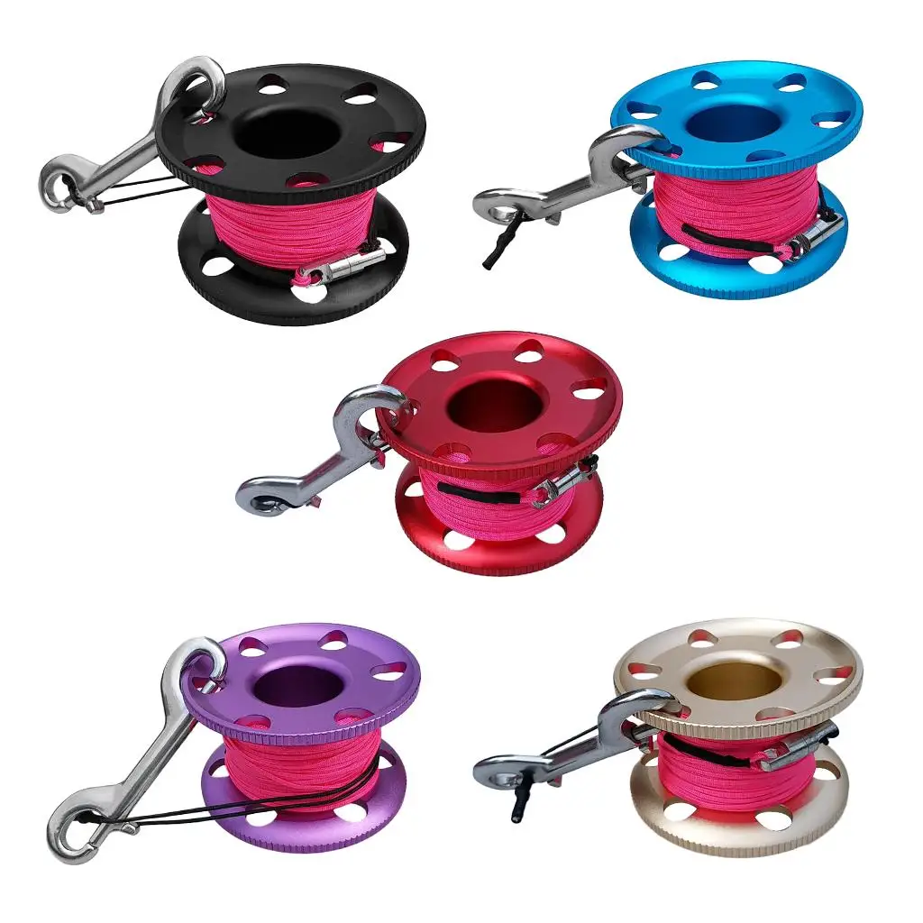 

Ultralight Aluminum Alloy Scuba Diving Finger Spool Diving Reel