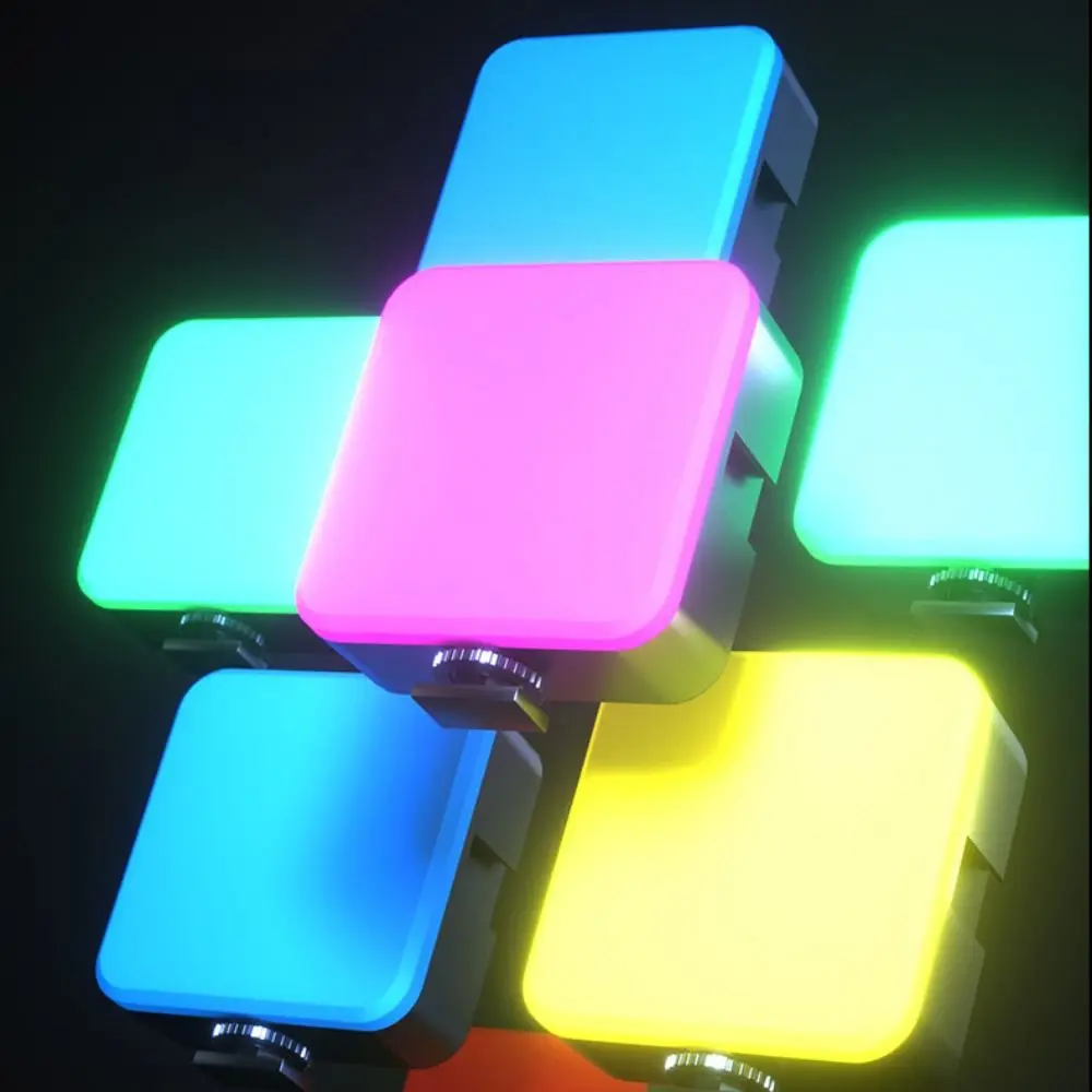 Портативный полноцветный RGB заполняющий светильник 800LUX 2500K-7000K светодиодный для