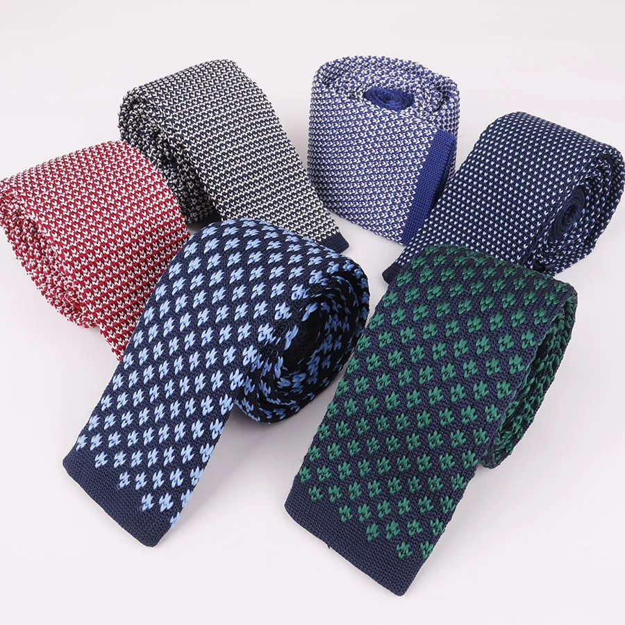 

Узкие Вязаные Шерстяные Галстуки 5,5 см корейские модные галстуки для мужчин звездные точки деловой удобный Свадебный галстук женские аксессуары для рубашек