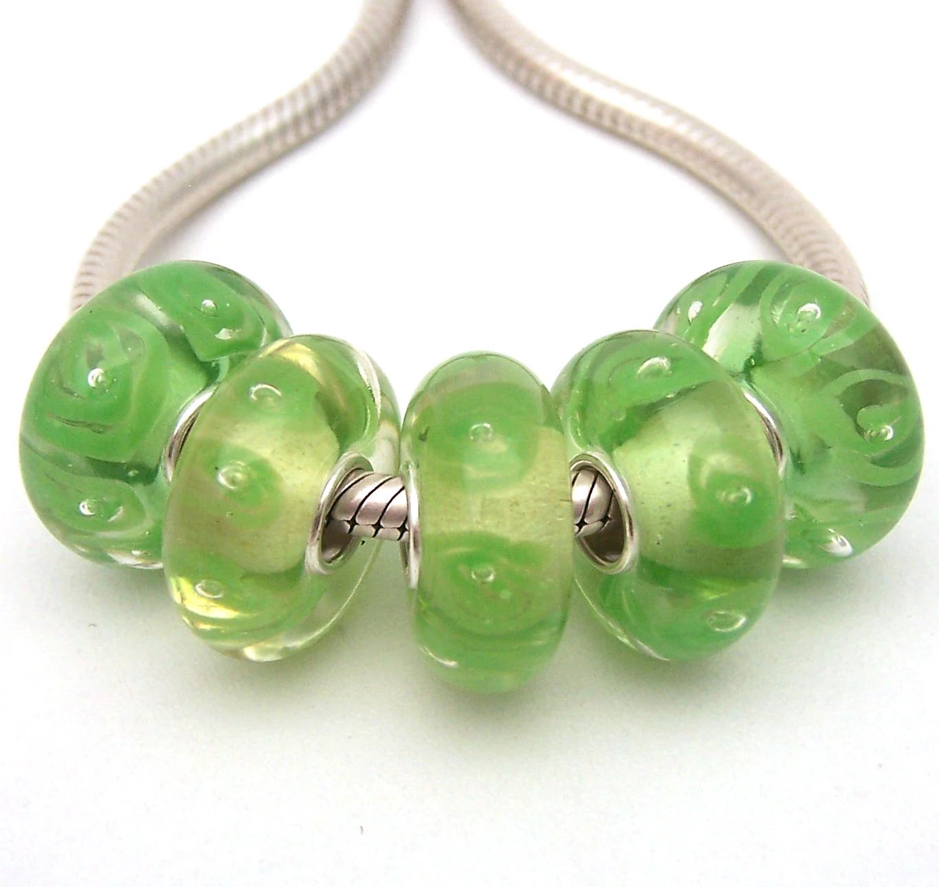 

YG592 5X 100% Authenticity S925 Sterling Silver Beads Murano Glassbeads beads Fit European Charms Bracelet diy jewelry Lampwork