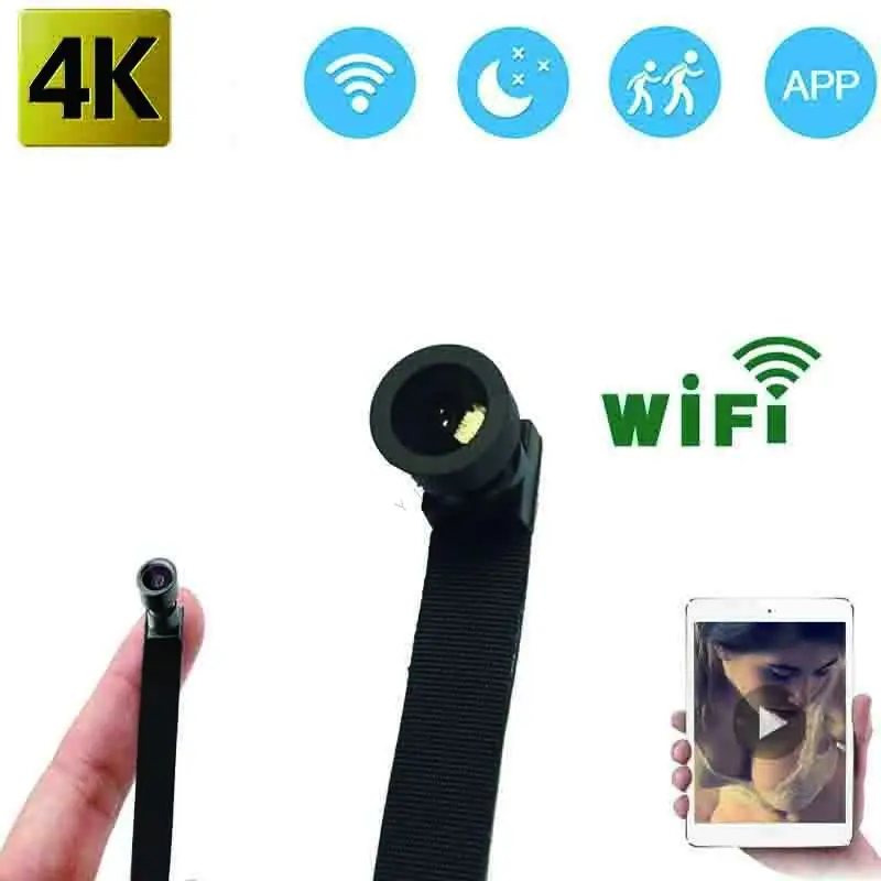 

Мини-камера HD 4K беспроводная Wi-Fi IP-камера Удаленный просмотр P2P фотокамера умный дом Мониторинг безопасности видеорегистратор