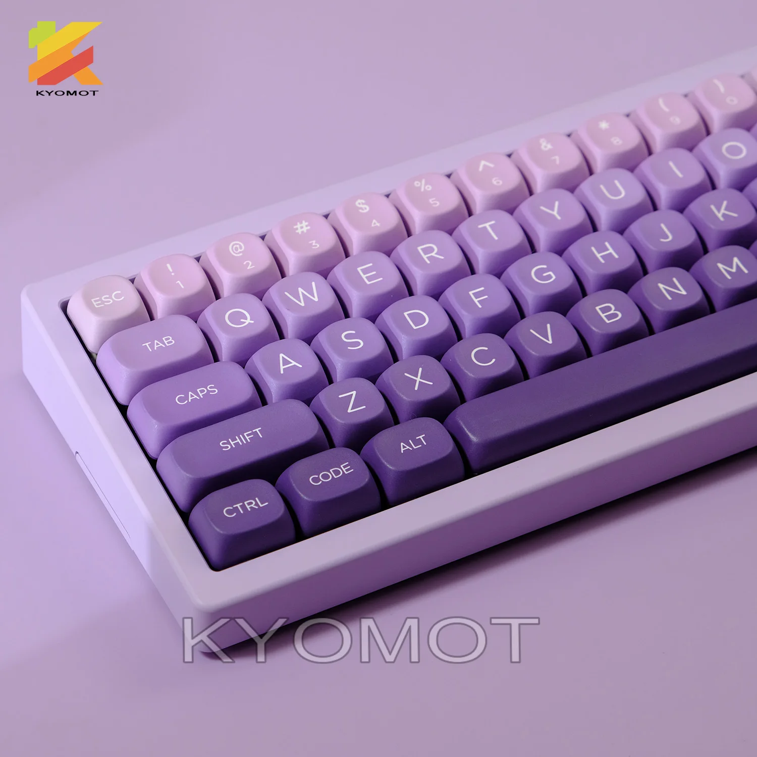 KYOMOT 125-клавиш Sky Star Фиолетовый колпачок MOA Profile PBT Dye Sub Gradient колпачки для клавиш MX Switches DIY Механическая клавиатура Подарок для мальчика (art.: 3920d288d70f1) - 3920d288d70f1
