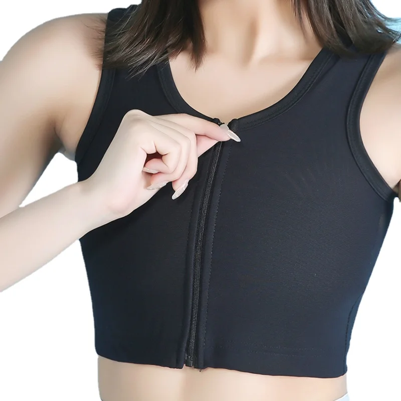 

Binder Binder Binder Flat Binder With Zipper Tomboy Binder Breast Half Tops, Chest Trans Women Mesh Top Cool Haleychan For