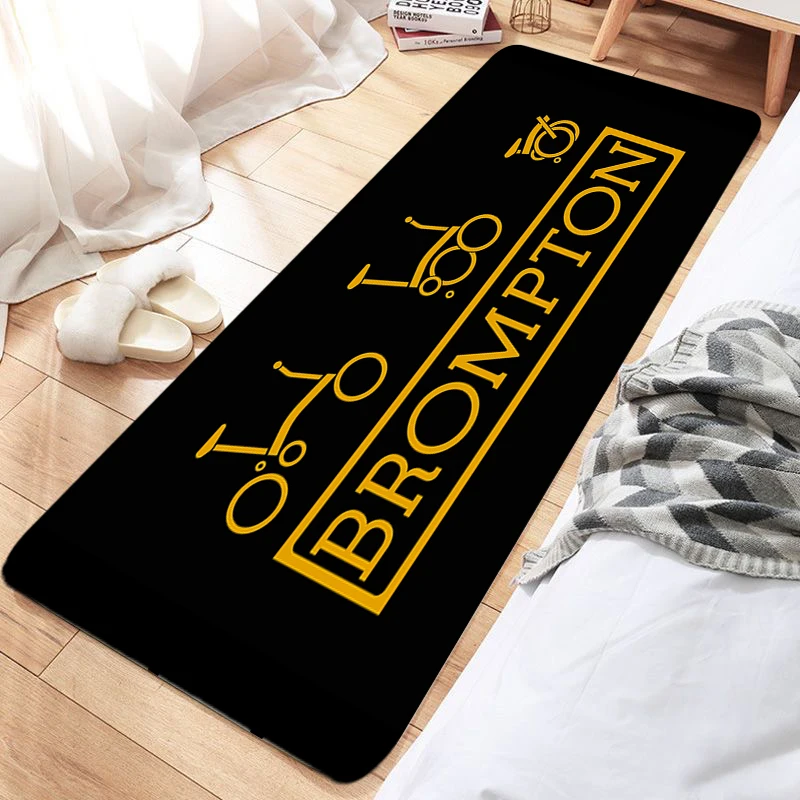 

Floor Mat Bicycle Room Carpet B-Brompton Bike Doormats Pets Rugs Bathroom Mat Kitchen Hallway Foot Rugs Home Decor Birthday Gift
