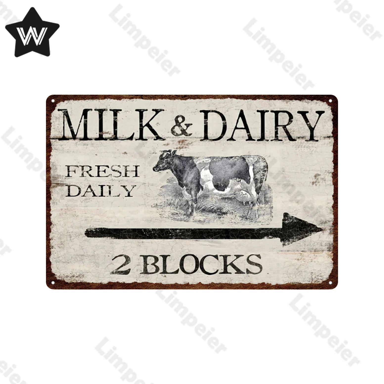 Винтажный металлический знак Корова жестяная пластина для фермерской фермы
