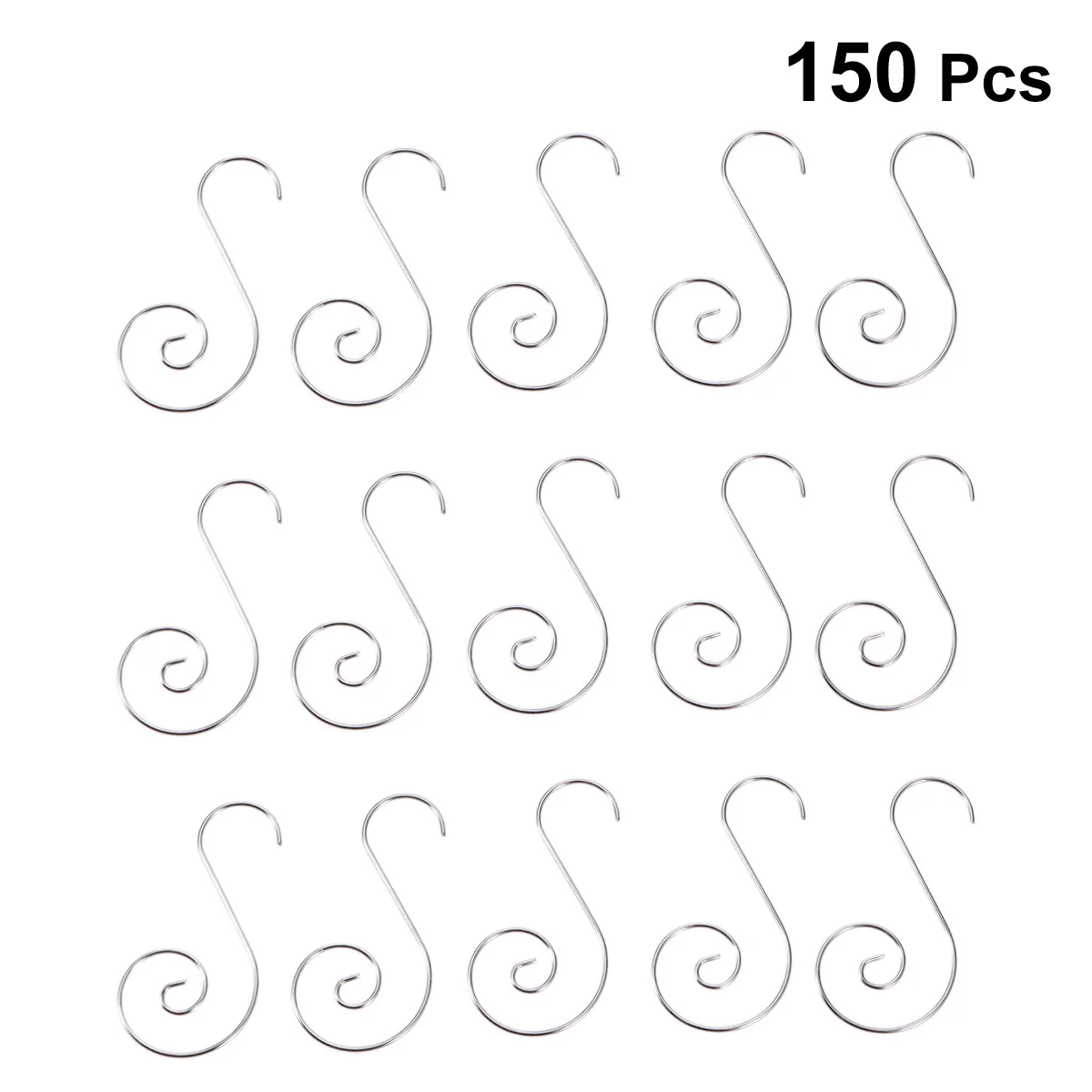 

Hooks Christmas Hangersshaped Ornament Tree Hanger Wreathswirl Holidaysteel Metal Wire Hanging Hook Bauble