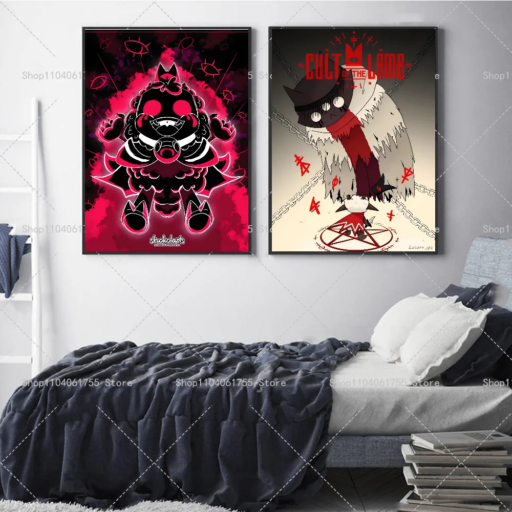 Постер из аниме культ овца бумажный плакат с принтом для дома гостиной спальни