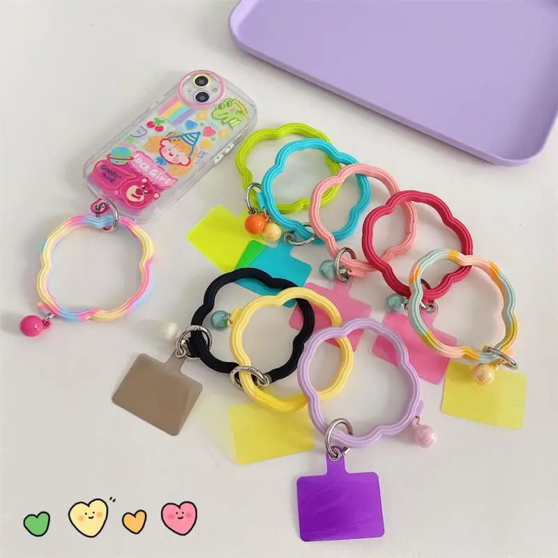 

Universal Hanging Ring Fore Mobile Phone Soft Silicone Lanyard Strap Anti-Lost Bracelet For IPhone Xiaomi Samsung Keychain