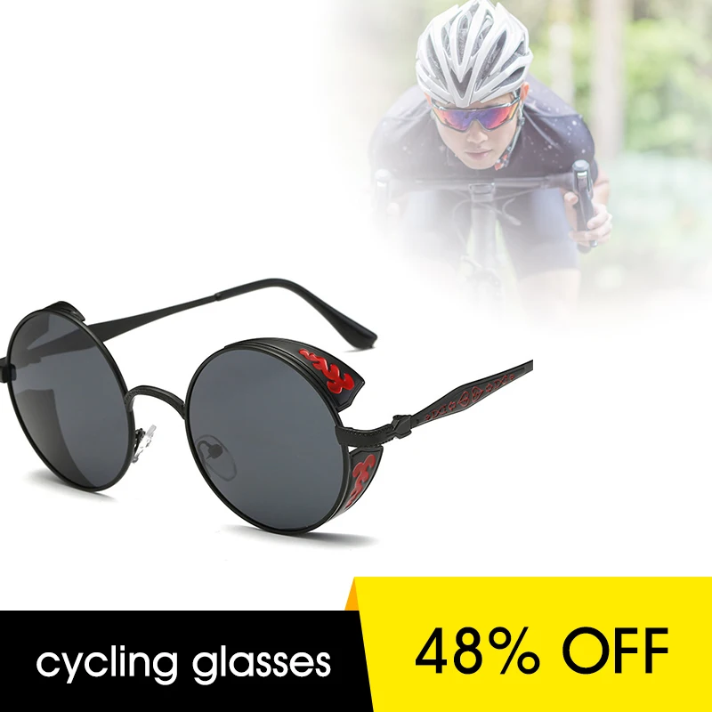 

Женские поляризационные солнцезащитные очки в стиле панк с паровой оправой