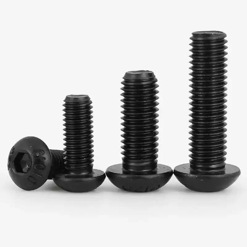 Винты Черного цвета из углеродистой стали марки 10 9 с шестигранным углублением М6