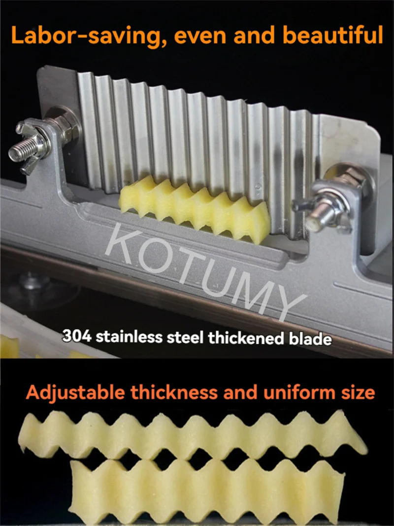 Коммерческий волновой нож Волновой из нержавеющей стали Вовчьи зубы